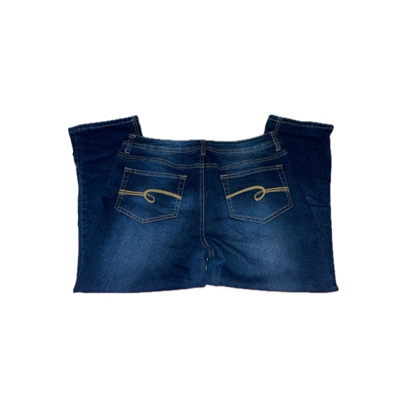 Justice Dark Wash Jeans (16 /12) - Picture 2 of 2